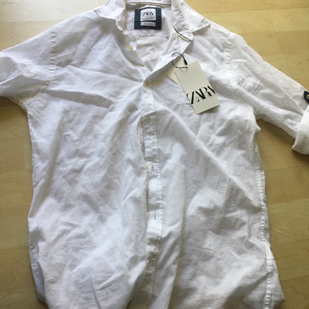 Zara white blouse